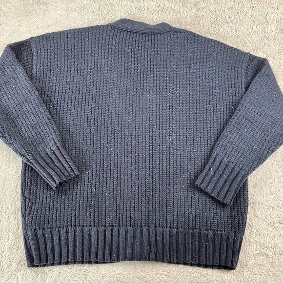 Free Assembly Navy Blue women’s Cardigan sweater oversized Small - Picture 2 of 7